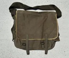 ビンテージ フランス軍 TTA コットンリネン ショルダーバッグ メッセンジャーのサムネイル