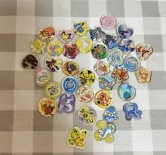 平成レトロ　ポケモン おはじきシール ミックスシール 37枚　ポケモンセンター