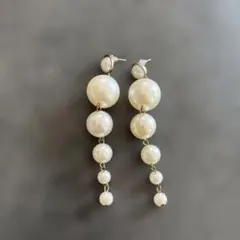 匿名配送　パール ドロップ　ピアス