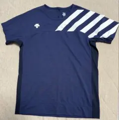 DESCENTE ネイビー メンズ Tシャツ Mサイズ 美品