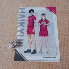 ハイキュー!! クリアファイルとマスキングテープと缶バッチ