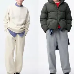 新品 新作 GU ヘビーウェイトスウェットワイドストレートパンツ 標準丈