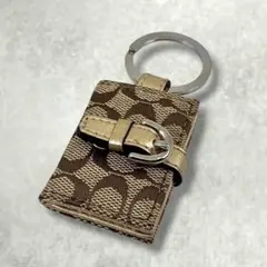 希少】COACH コーチ ミニ シグネチャー フォトフレーム キーホルダー