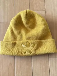 adidas イエロー ニット帽 OSFX