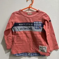 ミキハウス 長袖カットソー 100cm ピンク