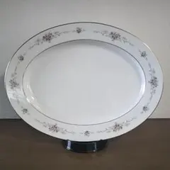 最終！Nittoroyal(ノリタケ)アイボリーチャイナ オーバルディッシュ