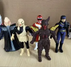 暴魔百族対決セット　高速戦隊ターボレンジャー　ソフビ　フィギュア　 スーパー戦隊