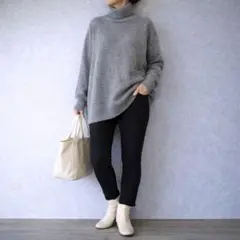 グンゼ［M］大人カジュアル◎あたたか裏起毛◎楽ちんウエストゴム◎ストレートパンツ