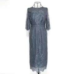 Dorry Doll デコルテシアー袖付き総レースIラインドレス L 結婚式