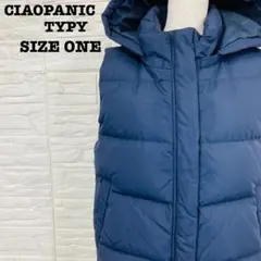 Ciaopanic TYPY ダウンベスト ネイビー F フード付 アメカジ