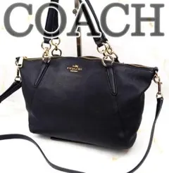 COACH コーチ 2way ケルシー サッチェル ショルダーバッグ ハンド 黒