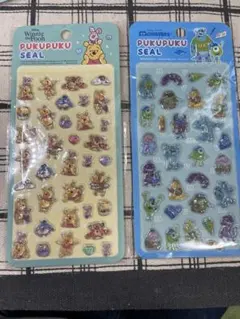 プーさんとモンスターキャラクターシールセット　正規品