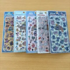 【正規品】プチドロップステッカー　ディズニー　5枚セット