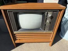 SHARP ブラウン管テレビ 昭和レトロ 昭和アンテーク81年製 - メルカリ