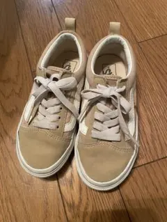 Vans ベージュ スニーカー キッズ 19cm