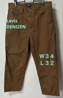 リーバイス DENIZEN ワークパンツ ブラウン　Ｗ34のサムネイル