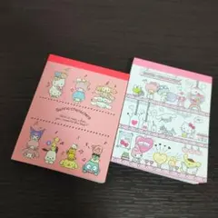 ② サンリオキャラクターズ ミニメモ帳 メモ帳 ♡