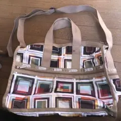 LeSportsac 幾何学模様 ショルダーバッグ