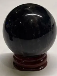 一点物】天然モリオン 黒水晶 約4cm丸玉 台座付き 山東省産 - メルカリ