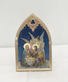 イタリア購入 木製 聖家族と天使ホーリーショップ