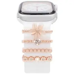 アップルウォッチ バンド チャーム ピンゴールド セット　Apple Watch