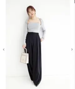 snidel レイヤード風ニットプルオーバー