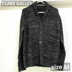 CLARE GALLEY クリアギャラリー　ニットカーディガン　M ダークグレー