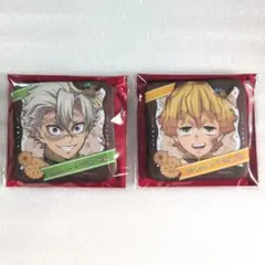 鬼滅の刃 バレンタイン＆ホワイトデー ギフト缶バッジ 不死川実弥 我妻善逸