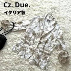 【Cz. Due.】テーラードジャケット ジャケット イタリア製 刺繍 花柄