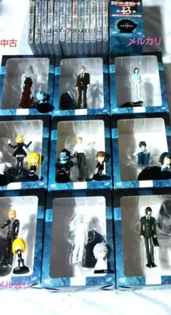 デスノートアニメ限定版人形10種＆首振りミニ８種（DVD）人形欠品３種有り。
