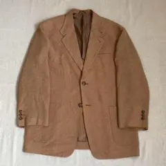 90s vintage リネン テーラードジャケット 茶 アメカジ シティボーイ