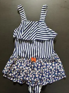 女の子用フリル付きワンピース水着　140㎝