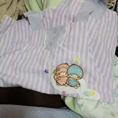 Little Twin Stars エプロン ストライプ柄のサムネイル