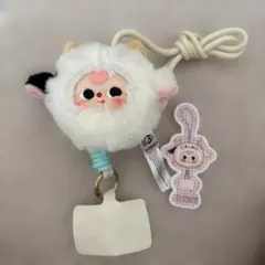 Baby Three ぬいぐるみ ストラップ 牛 スマホショルダー