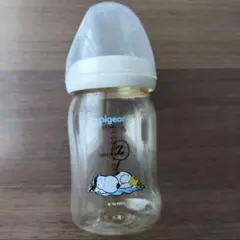 母乳実感 スヌーピー　プラスチック製160ml　 哺乳瓶