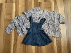 西松屋　ベビーギャップ　80 花柄 3点セット