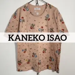 ★90sヴィンテージKANEKO ISAO 花柄 カットソー レース袖衿 ピンクのサムネイル