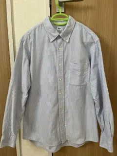 【美品】UNIQLO ストライプボタンシャツM