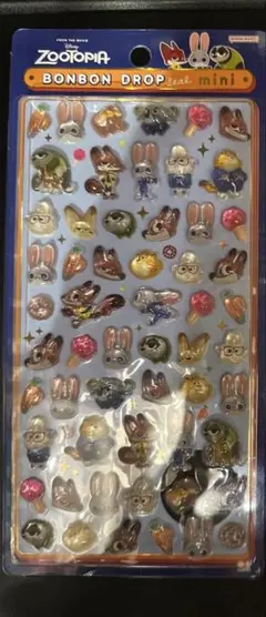 【即日配達】ボンボンドロップシール　mini ディズニー　ズートピア