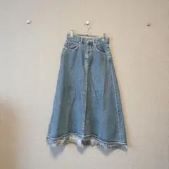 ［AZUL byMOUSSY］デニムロングスカート(S)/コットン100%✨のサムネイル
