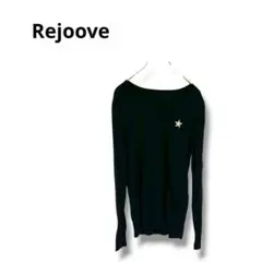 【レジューム】ニット　セーター　長袖　シンプル　カシミヤ混　ブラック　11