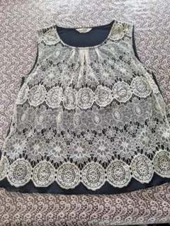 comme une Femme レース ノースリーブカットソー40