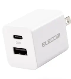 エレコム 充電器 コンセント 20W PD対応 EC-AC12020WH
