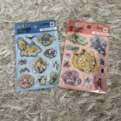 韓国 ダイソー ポケモンウォーターシール 2点セット