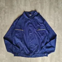 EURO vintage古着イタリアンブルーシャツジャケットユーロ古着L