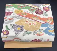未着用 名古屋帯 や万本 塩瀬 型染 花模様 着物 053b - メルカリ
