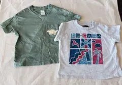 【80サイズ】男の子 半袖Tシャツ 2枚セット（H&M・マーキーズ）