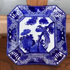 古伊万里 染付隅切四方皿 江戸後期 - メルカリ