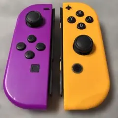 【美品純正完動品】NintendoSwitchJoy-Conコントローラー紫黄①