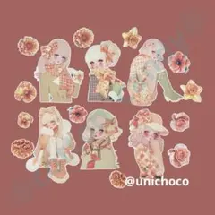 【匿名配送】コラージュ素材　ダイカット　おすそ分け　unichoco様